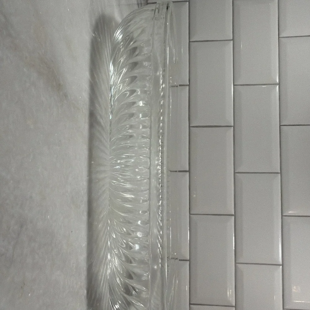 Vtg Oven-proof Ribbed Casserole Dish Rectangle 14x8